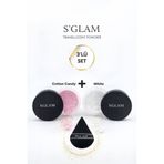 S'GLAM Pudra Seti Ve Pudra Süngeri (Pink-White)