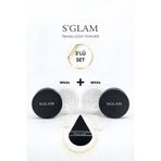 S'GLAM Pudra Seti Ve Pudra Süngeri (White-White)
