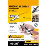 SGS 1080 Kemer Delme Zımbası Kemer Delici Kemer Delme Pensesi 6 Farklı Ölçü