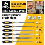 SGS 1358 6 Parça 5x180 mm Mini Eğe Seti