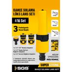 SGS 4259 Lüks Otomatik Ayarlı Lans Seti (4 PARÇA) Bahçe Sulama Seti