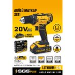 SGS 5249 20 V 2x1.5 Ah Akülü Matkap