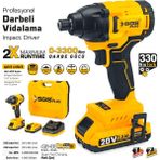 SGS 5500 20 V 2 A Akülü Darbeli Vidalama Seti