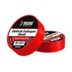 Sgs Elektrik Izolasyon Bandı Kırmızı