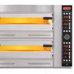 SGS Elektrikli Çift Katlı 8 Tava Kapasiteli Profesyonel Pizza Fırını PZ-7575-DE
