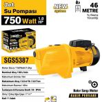 Sgs Jet Su Pompası 750 Watt 1.0 Hp
