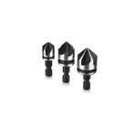 SGS SGS1474 3 Parça Havşa Açma Matkap Ucu Seti HSS Bits Uçlu Paslanmaz Çelik Kalın 12-16-19 mm