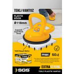 SGS SGS944 50 Kg Tekli Vantuz Cam Granit Seramik Laminat Ahşap Ayna Taşıma Vantuzu