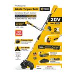 SGS Tırpan Seti 20 Volt 4.0Ah 90Dk Hızlı Şarj / 2 Kademeli Hız Ayarı