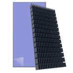 SGTKJSJS 2 Adet Alüminyum Soğutucu 5,9 x 2,91 x 0,39 İnç Soğutucu PCB Kartı LED Anakart için Siyah Soğutucu Paletler. Termal İletken Yapışkan Bant Soğutma Yüzgeci
