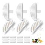 SgurFin Kablosuz ve Pille Çalışan Kedi Çeşmesi Filtreleri 74 oz/2L, 6 Paket Yedek Filtre ve 12 Paket Yedek Filtre Süngerleri 74 oz/2L Otomatik Pet Çeşmesi Kedi Su Çeşmesi Kedi Su Sebili