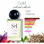 Sh Fragrances Gold Edp Erkek Parfüm | Odunsu-Baharatlı | Mandalina-Greyfurt | Tarçın | Amber-Deri, 50ML