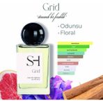 SH FRAGRANCES Grid EDP Erkek Parfüm | Narenciye Açılış | Baharatlı-Çiçeksi | Misk, 50ml