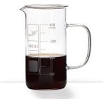 S&H Labware Beher Uzun Form Kulplu 400 ml - Şeffaf - 1 Adet