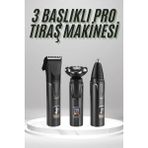 Sh Ticaret Dijital Göstergeli 3 Başlıklı Tıraş Makinesi Islak Kuru Lazer Öncesi Günlük