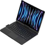 Sh Ticaret Newface Ipad 11 (2024) F11 Ats Kılıf Magic Dönen Klavyeli Tablet Kılıf - Siyah - 001-Renkli