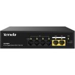 Sh Ticaret Tenda S106PC 6-Portlu 10/100 Mbps Lite Poe Uplink Switch (4 Port Poe Destekli 55W Toplam Güç) - 001-Renkli