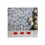 Shabbo Glass Ayaksız Drops Cam Kandil 3'lü Set + Kandil Yağı SHB0020220015