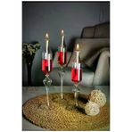 Shabbo Glass Şamdan Ayaklı 3’Lü Set SHB0020220001