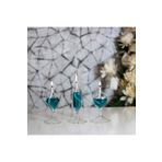 Shabbo Glass Tablalı Mix Cam Kandil 3'lü Set + Kandil Yağı SHB0020220013