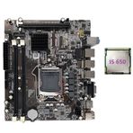 SHABD H55 LGA1156 Ana Kart I3 530 I5 760 Serisi CPU DDR3 Bellek Masaüstü Bilgisayar Anakart I5 650 CPU ile Destekler