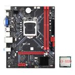 SHABD Masaüstü Anakart B85M VHL + I3-3220 LGA 1155 USB 3.0 SATA 3.0 İşlemci 16 GB'a kadar DDR3 RAM 1600 MHz Dayanıklı ve Kullanımı Yuvaları destekler