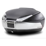 Shad Motosiklet Çanta - Topcase - SH48 Arka Çanta Karbon Tıtanıum 48LT (Sirt Dayama Dahil) - Tek Renk - Tek Beden