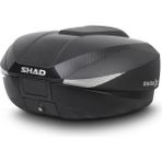 Shad SH-58X Siyah Genişleyebilen Motosiklet Arka Çanta 46LT-58LT Kapasite Carbon Malzeme