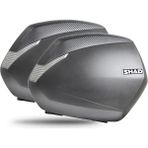Shad SH36 Carbon Fiber Premium Yan Çanta Sağ/sol Siyah Renkli Dayanıklı Aksesuar - 1