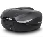 Shad SH58X Carbon Genişleyebilen Premium Motosiklet Arka Çanta Su Geçirmez Tasarım ve Güvenli Kilit Sistemi