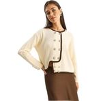 Shade Akrilik Hırka, Standart, 60285004, Krem, Kadın