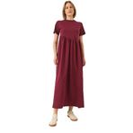 Shade Büzgülü Uzun Örme Elbise, S, 60283177, Bordo, Kadın