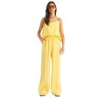 Shade Kadın Askılı Dokuma Modal Bluz Pantolon Alt-Üst Takım 9298 60281024, Limon Sarısı, 38