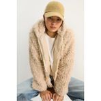 Shade Kadın Kapüşonlu Astarlı Teddy Mont - Krem - 40