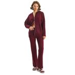Shade Kadın Relax Fit Kapüşonlu Hırka Yüksek Bel Pantolon Triko Takım TT251003 60283645, Bordo, Standart