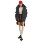 Shade Kapüşonlu Oversize Şişme Mont, L, 60283684, Siyah, Kadın