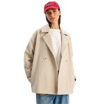 Shade Kruvaze Yaka Kaşe Blazer Ceket, M, 60283757, Bej, Kadın