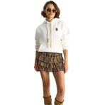 Shade Nakış İşlemeli Kanguru Cepli Kapüşonlu Şardonlu Salaş Sweatshirt, L, 60283523, Beyaz, kadın