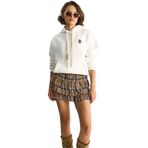 Shade Nakış İşlemeli Kanguru Cepli Kapüşonlu Şardonlu Salaş Sweatshirt, M, 60283523, Beyaz, kadın