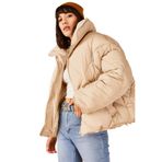 Shade Oversize Şişme Mont, 38, 10191065, Camel, Kadın