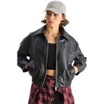 Shade Oversize Suni Deri Bomber Ceket, 40, 60283558, Siyah, Kadın