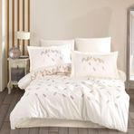shadow collections Hobby Premium Lidia Krem - Poplin Çift Kişilik Nak