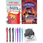 Shadowghast Karakasvet ve Kitap Kurdu Olmak İstemeyen Maya 2'li Set - Kalem