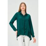 Shahiqa Saten Tunik - 38 - Zümrüt