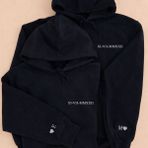 Shain Kişiye Özel Tarih Harf Baskılı Sevgililer Günü Hediyesi Çift Kombin Siyah Sweatshirt - XS