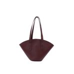 SHAKA Bordo Shk124 Suni Deri, Astarlı, Fermuarlı,tek Bölmeli El, Kol Ve Omuz Çantası,Bordo