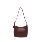 SHAKA Bordo Shk158 Suni Deri Tek Bölmeli Askılı Çıtçıtlı Çapraz Kol ve Omuz Çantası,Bordo