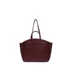SHAKA Bordo Shk163 Çift Askılı, Makyaj Çantalı, Çıtçıtlı Büyük Boy El, Kol ve Omuz Çantası,Bordo