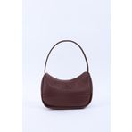 SHAKA Bordo Shk229 Suni Deri , Fermuarlı Tek Bölmeli , Baget Model El, Kol Ve Omuz Çantası