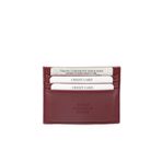 SHAKA Bordo SHK68 Unisex Suni Deri Süper İnce Model Kağıt Para Bölmeli Kredi Kartı Ve Kartvizitlik Kartlık